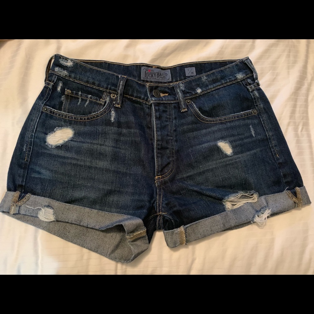 Lucky Brand rolled denim shorts